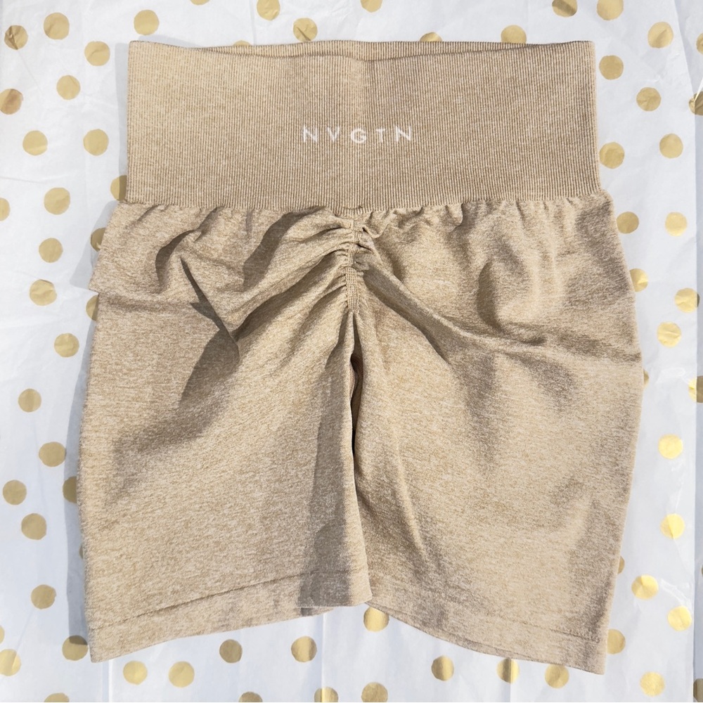 NVGTN Tan Athletic Shorts
